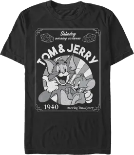 1940 Cartoon Tom And Jerry T-Shirt