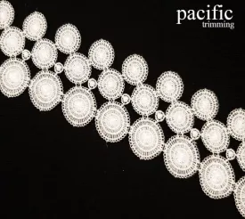 2 1/8" White Polyester Lace Trim : LA120722