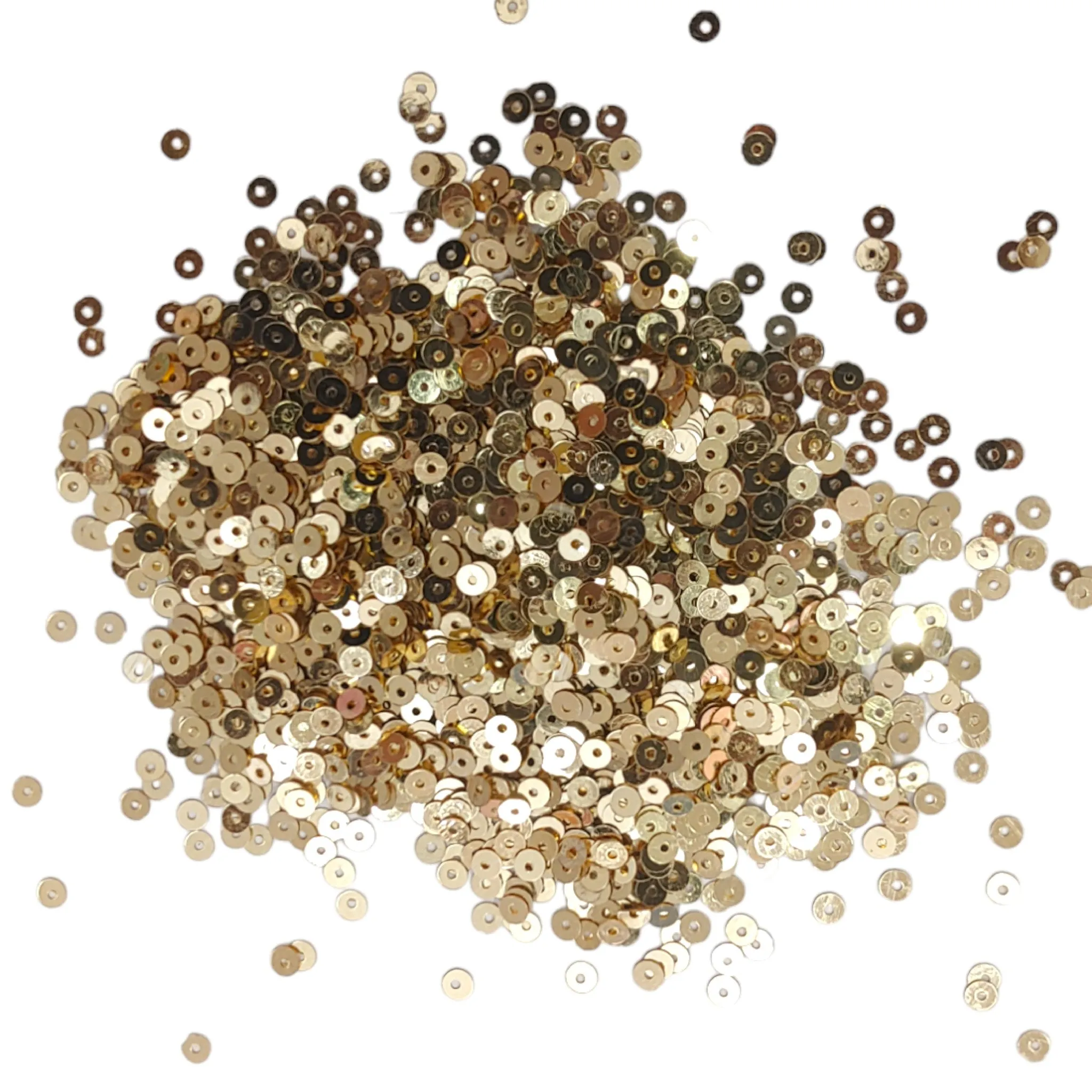 4mm Round Disk Sequin Shine Glitter Sitara For Craft Or Decoration - 100 Gram