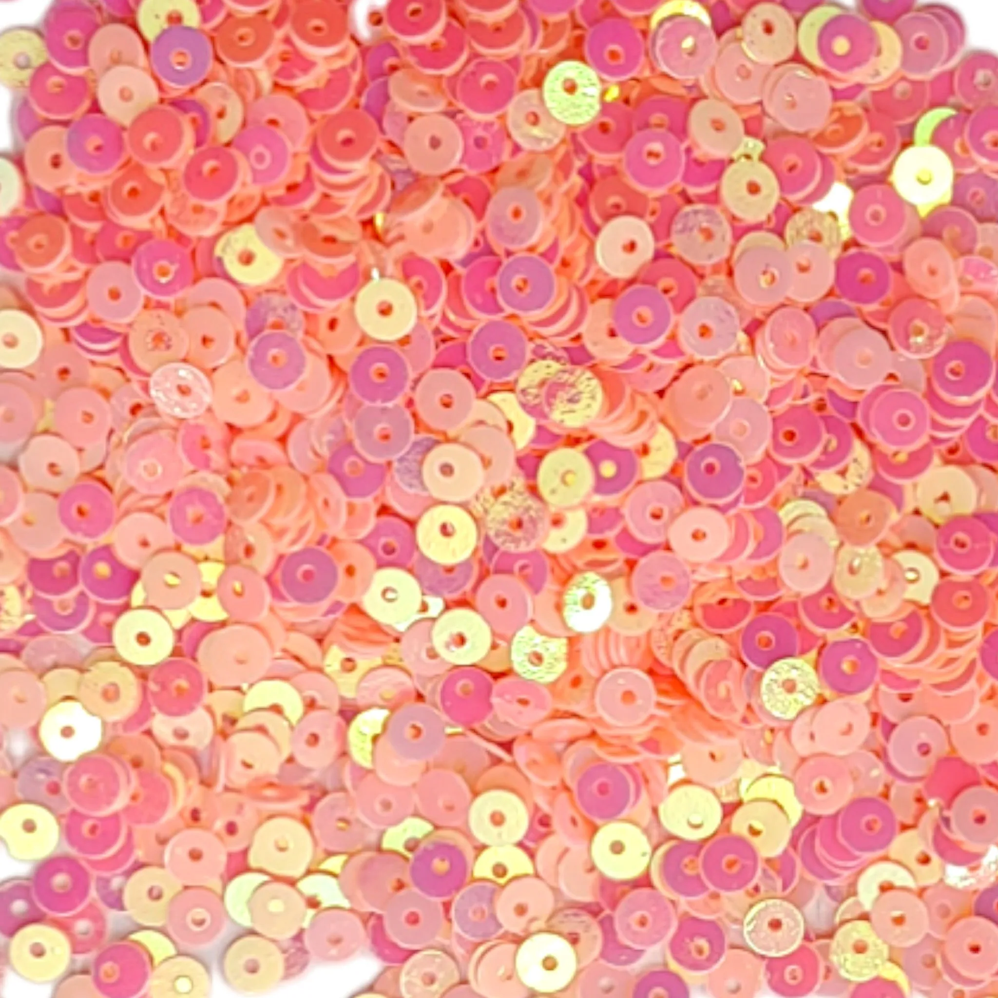 4mm Round Disk Sequin Shine Glitter Sitara For Craft Or Decoration - 100 Gram