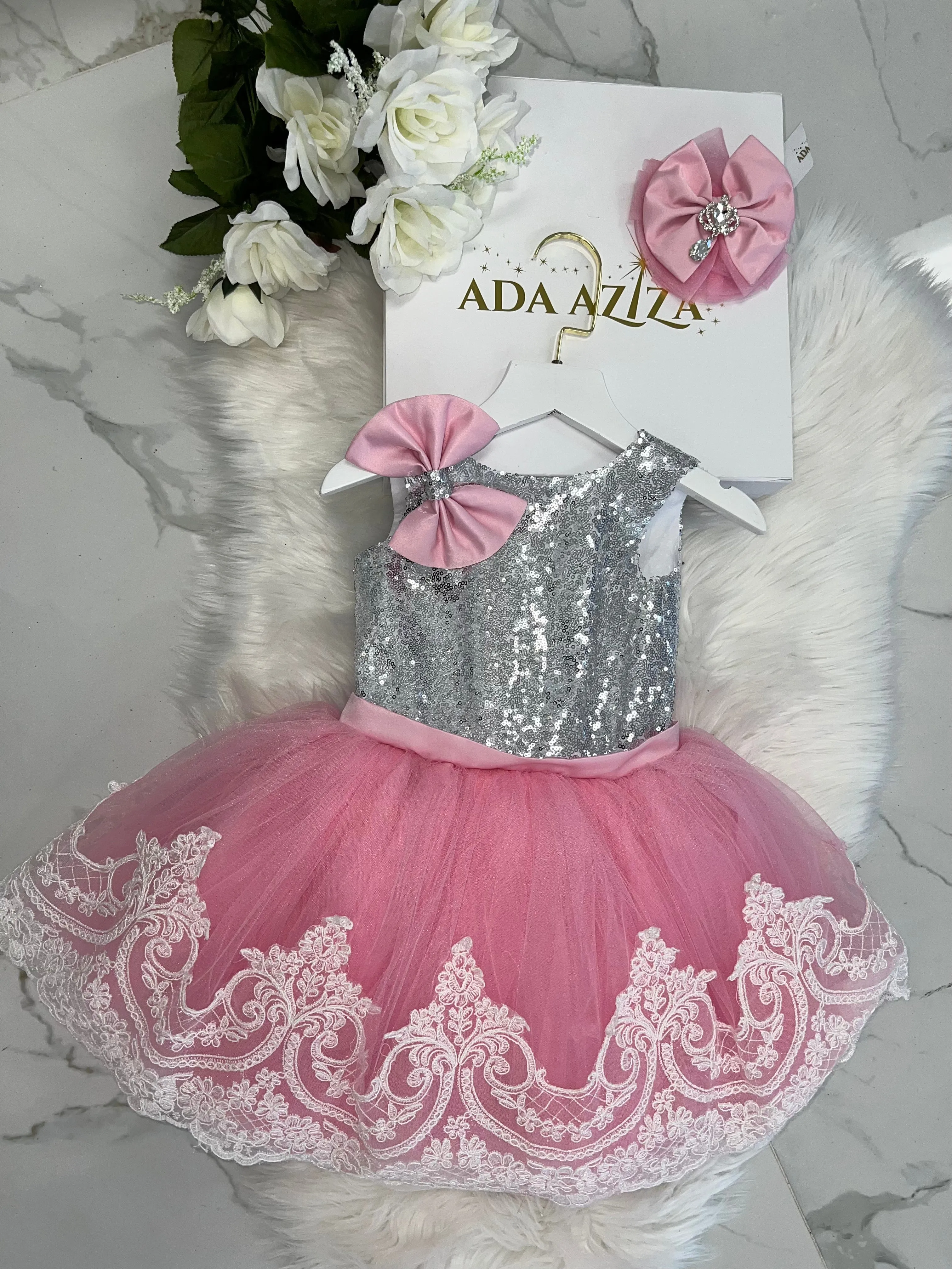 Alana pink & silver