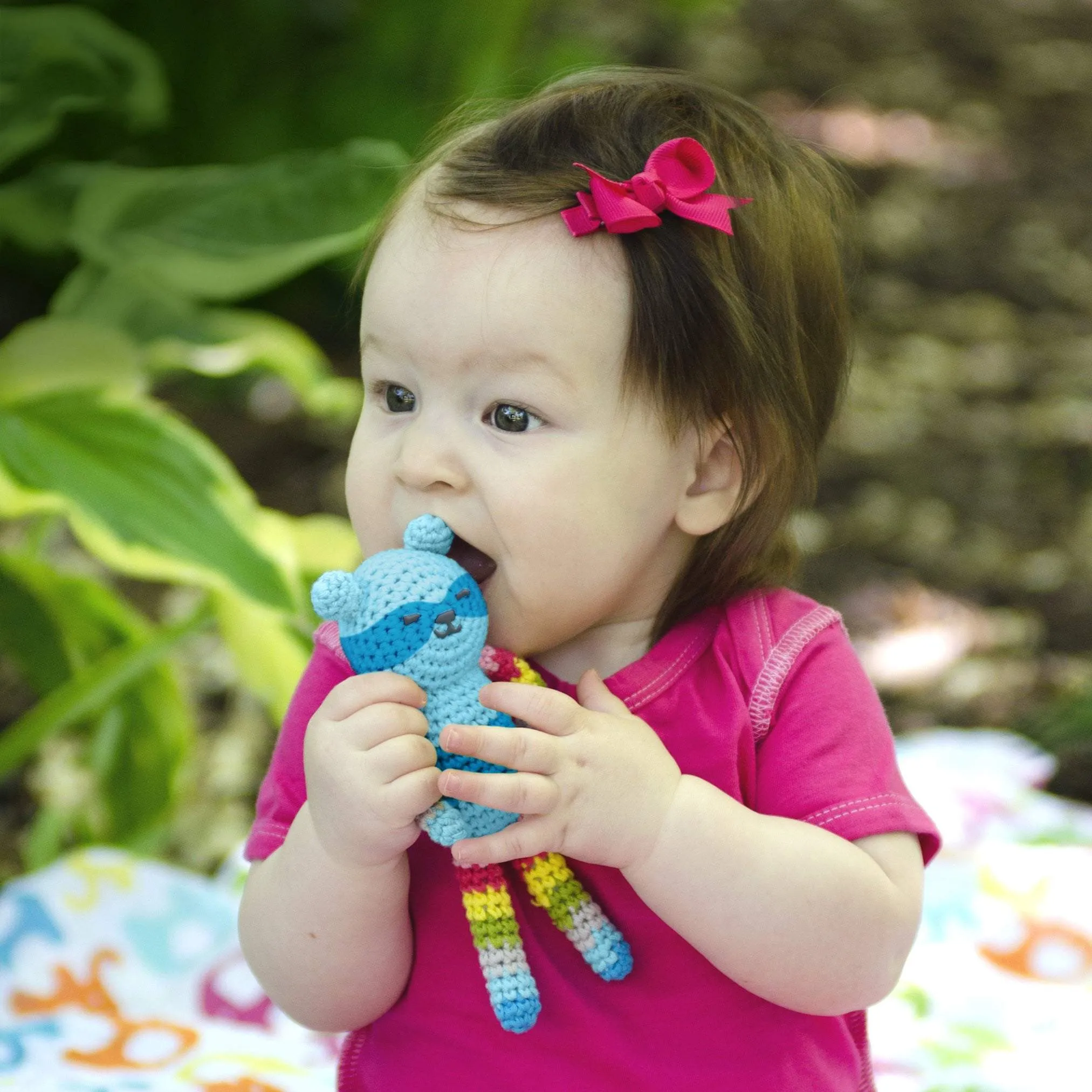 Animal Friend Rattle made from Organic Cotton