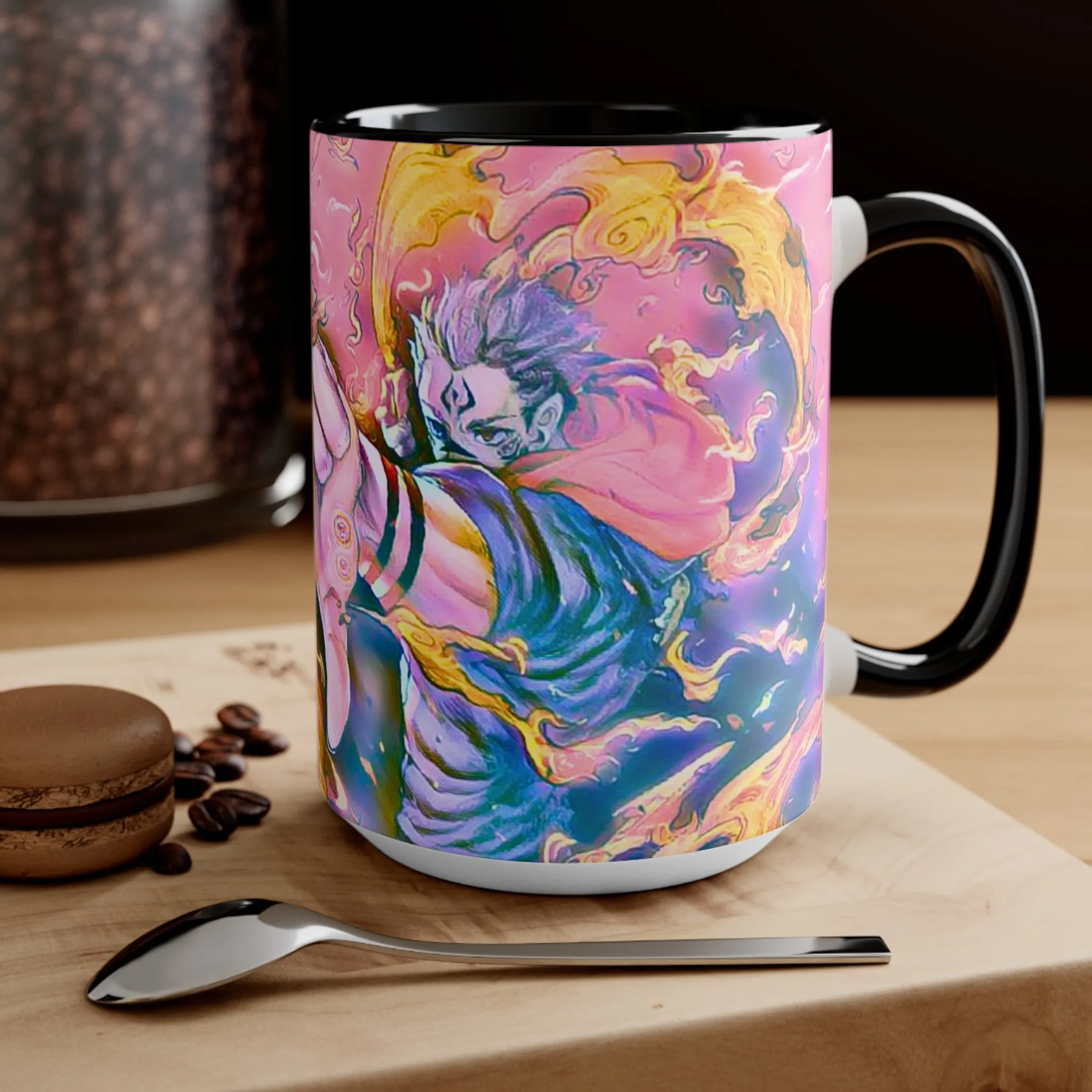 Anime Aesthetic Mug for JJK Fans- 11 oz Ceramic with Glossy Finish