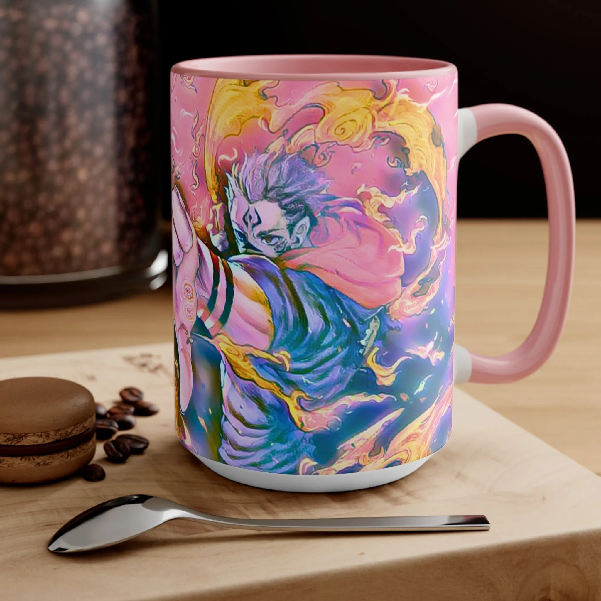 Anime Aesthetic Mug for JJK Fans- 11 oz Ceramic with Glossy Finish