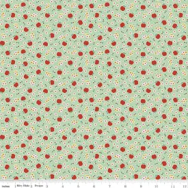 Apple Fresh Green Cotton Lycra Knit Fabric by Riley Blake - 31" Remnant