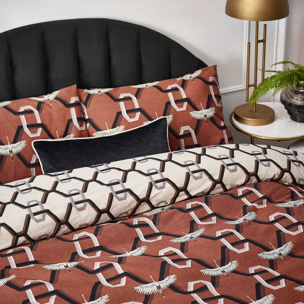 Avalon Duvet Cover Set Brick