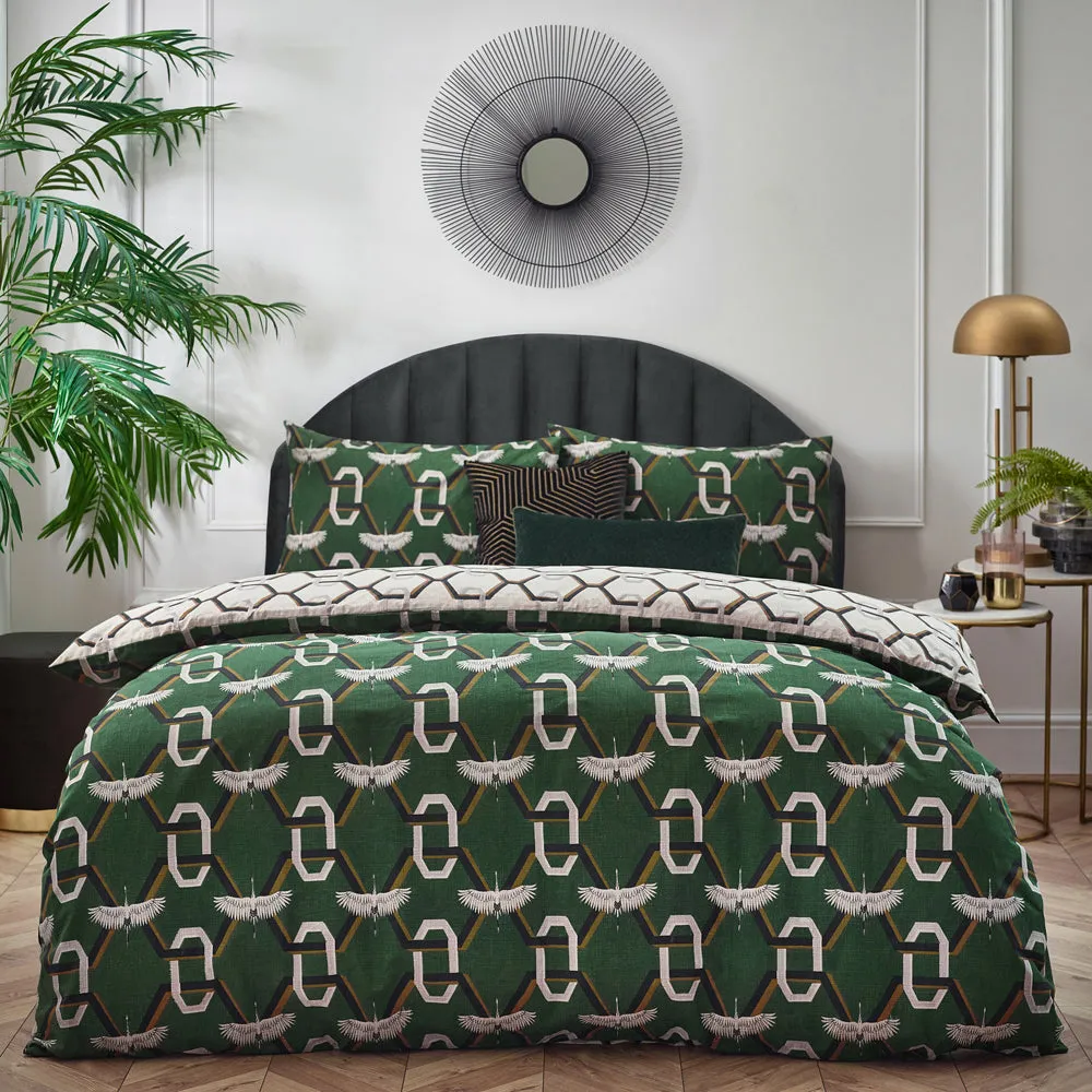 Avalon Duvet Cover Set Green