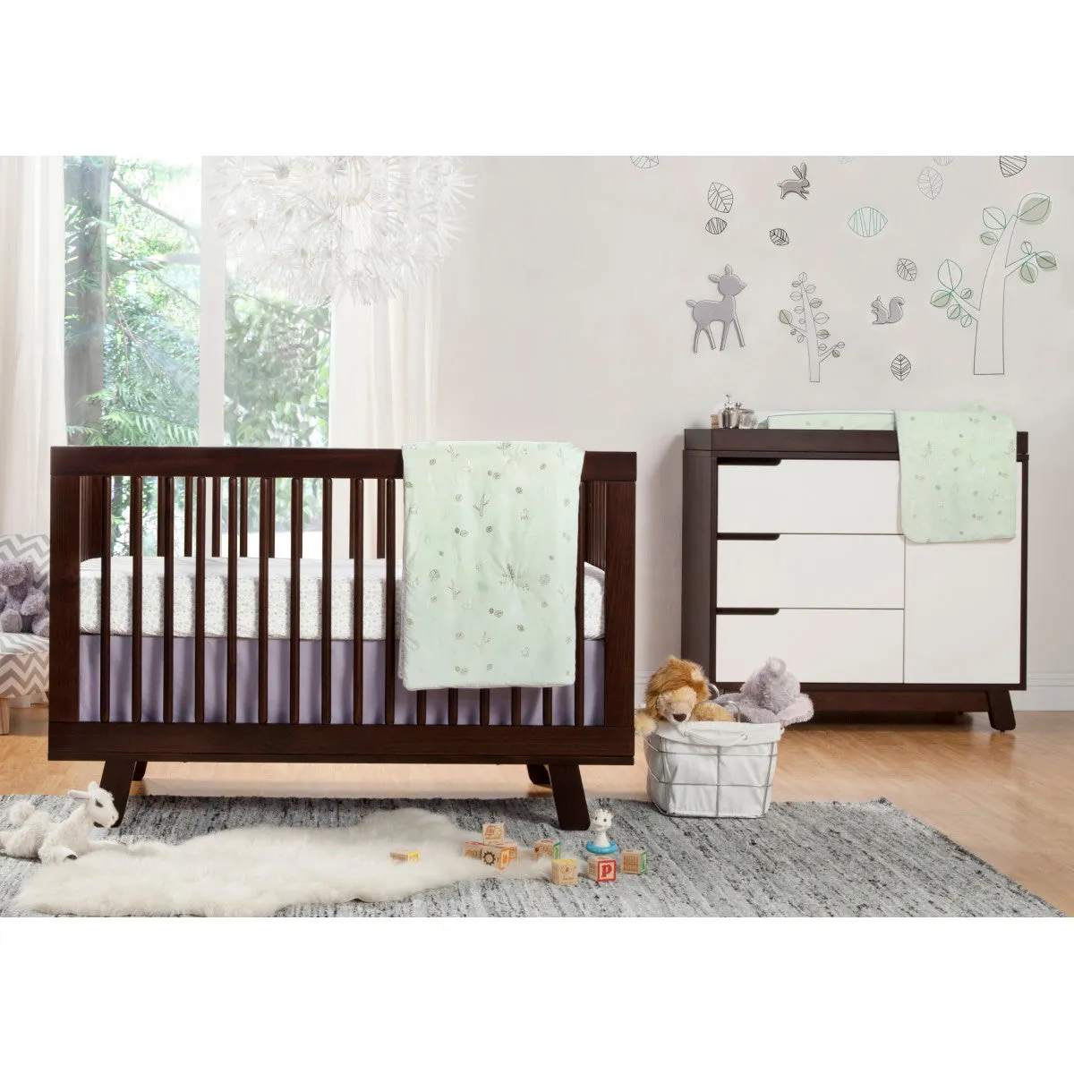 Babyletto Hudson 3-in-1 Convertible Crib with Toddler Bed Conversion Kit