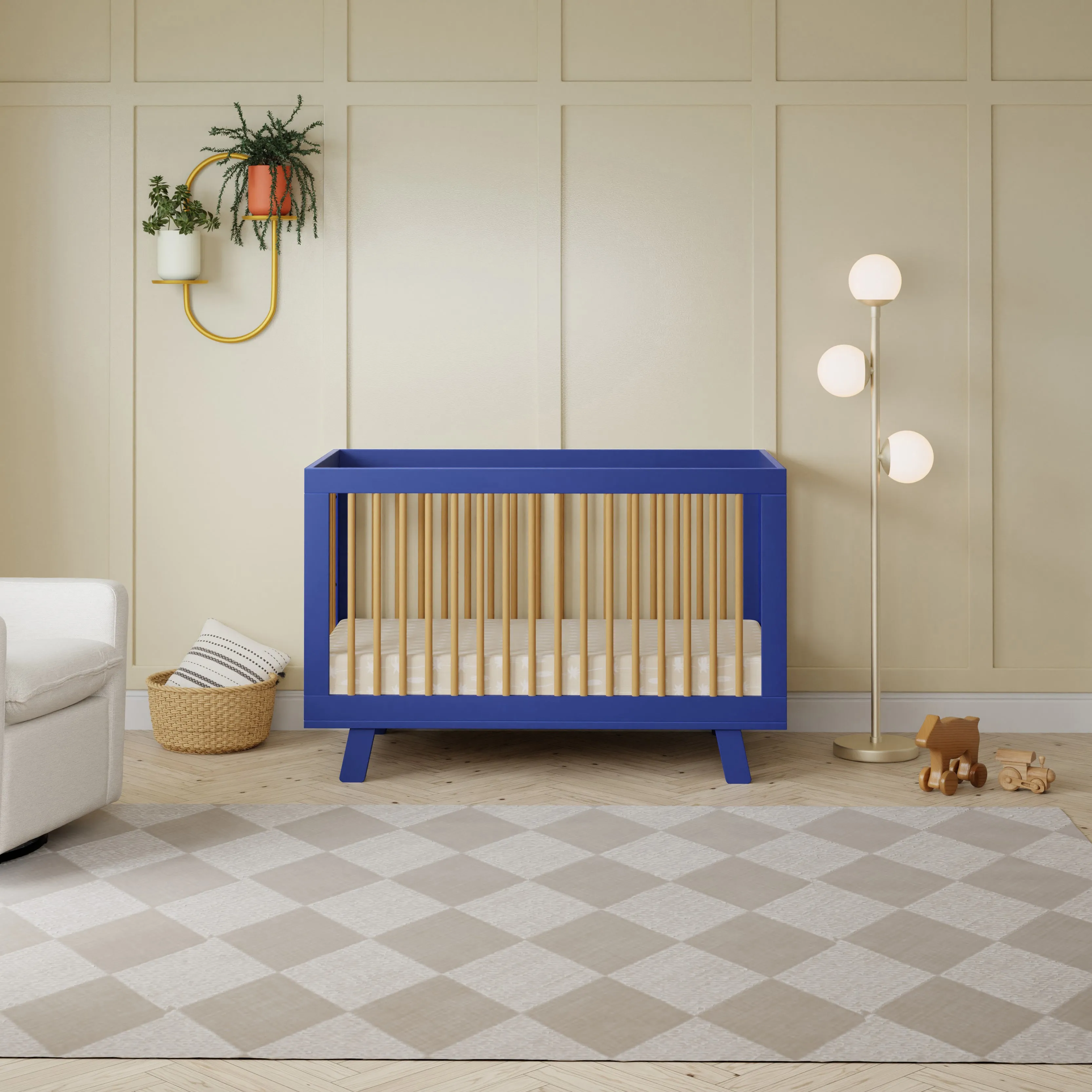 Babyletto Hudson 3-in-1 Convertible Crib with Toddler Bed Conversion Kit