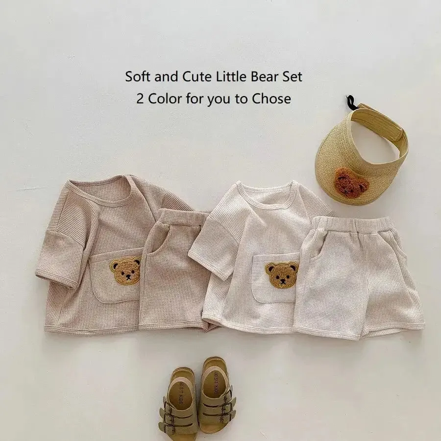 Bear Waffle Toddler Set