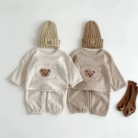 Bear Waffle Toddler Set