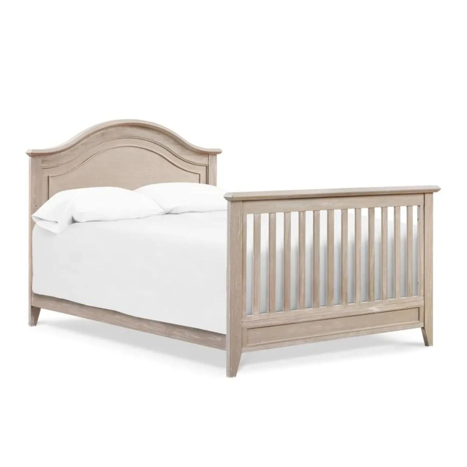 Beckett Rustic 4-in-1 Convertible Curve Top Crib