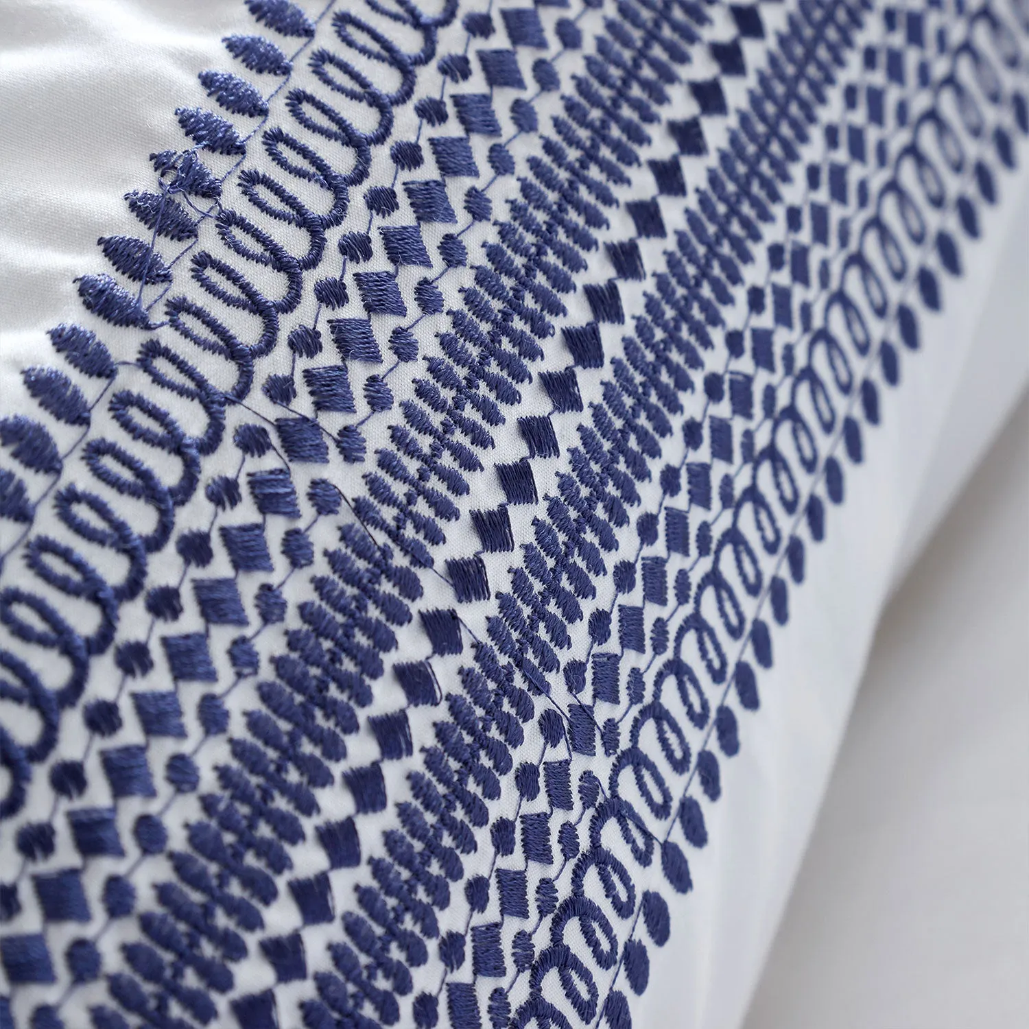 Bianca Remy Blue Embroidery Cotton Duvet Set