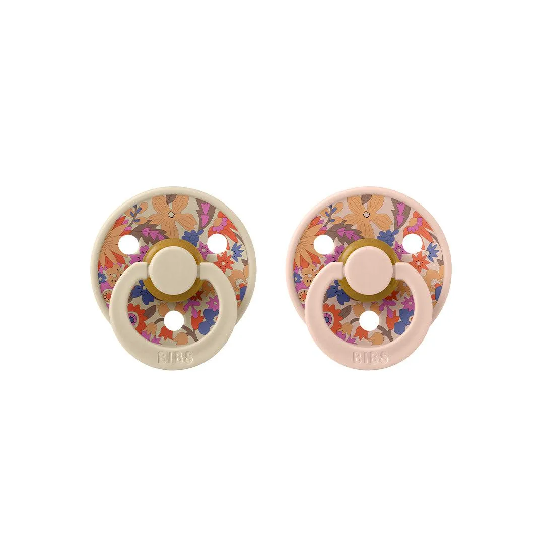 BIBS X LIBERTY Colour Latex Pacifier - 2 Pack - Blush Mix - June Blossom