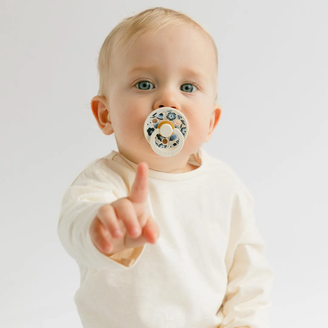 BIBS X LIBERTY Colour Latex Pacifier - 2 Pack - Ivory Mix - Bobo