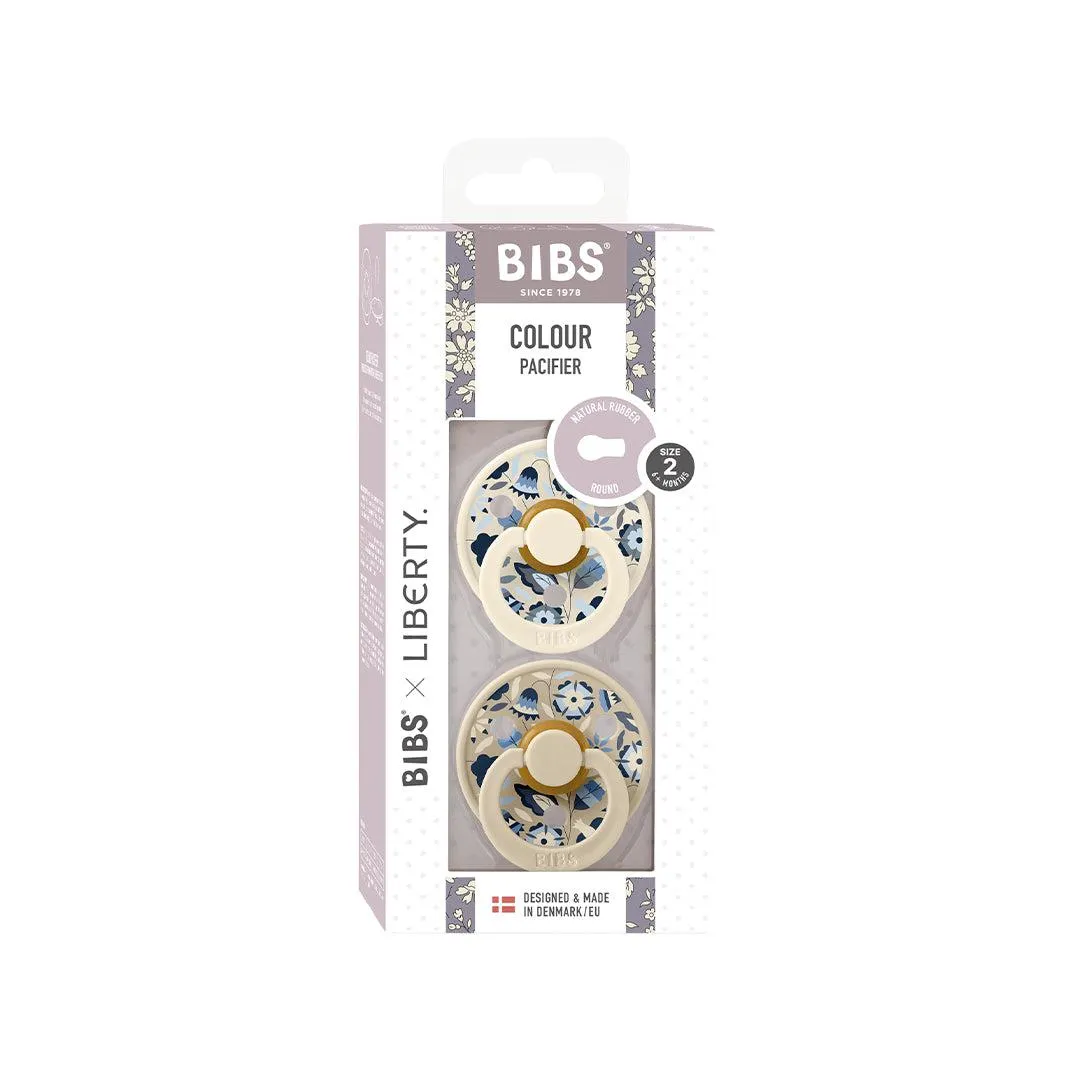 BIBS X LIBERTY Colour Latex Pacifier - 2 Pack - Ivory Mix - Bobo