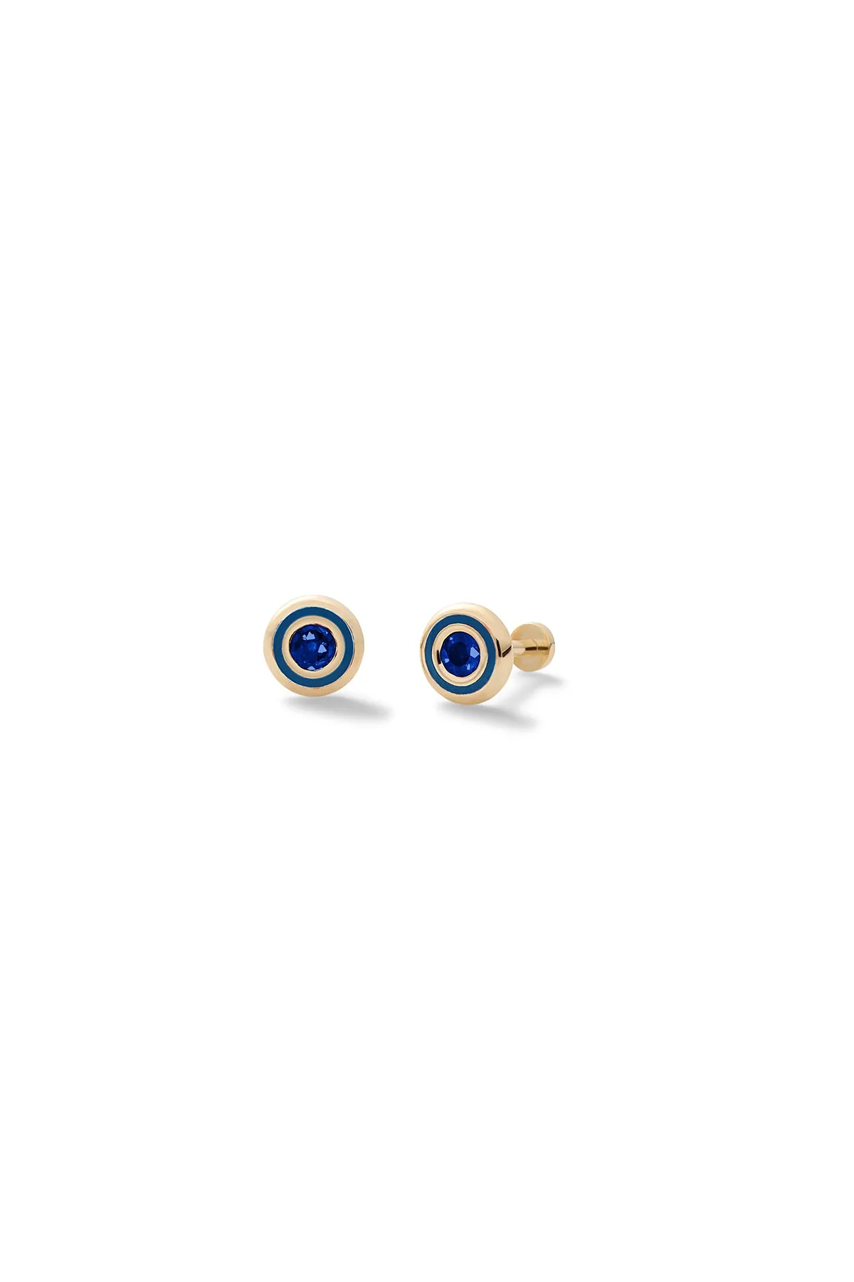 Birthstone Bezel Baby Studs