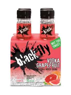 BLACK FLY VODKA GRAPEFRUIT 4BOTT