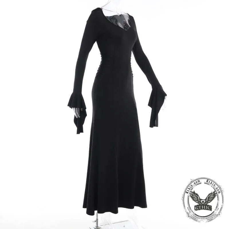 Black Polyester Mermaid Dress