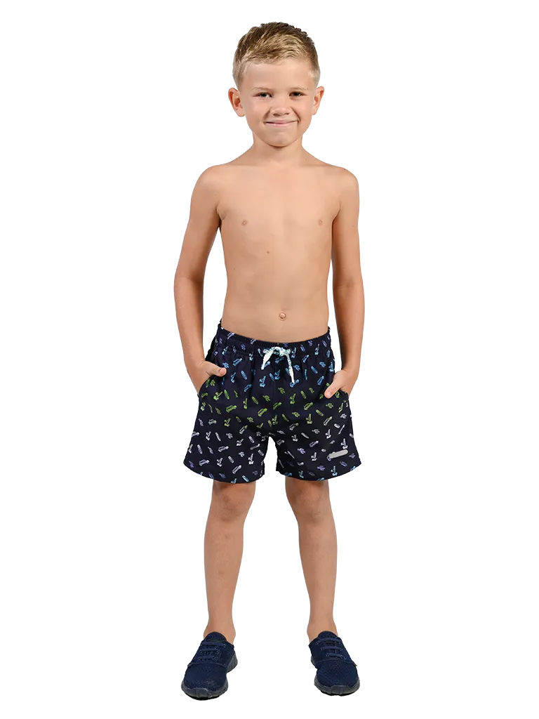 Boys printed swim shorts