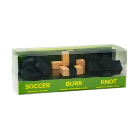 Brainteaser 3-Pack (Knot/Burr/Soccer)