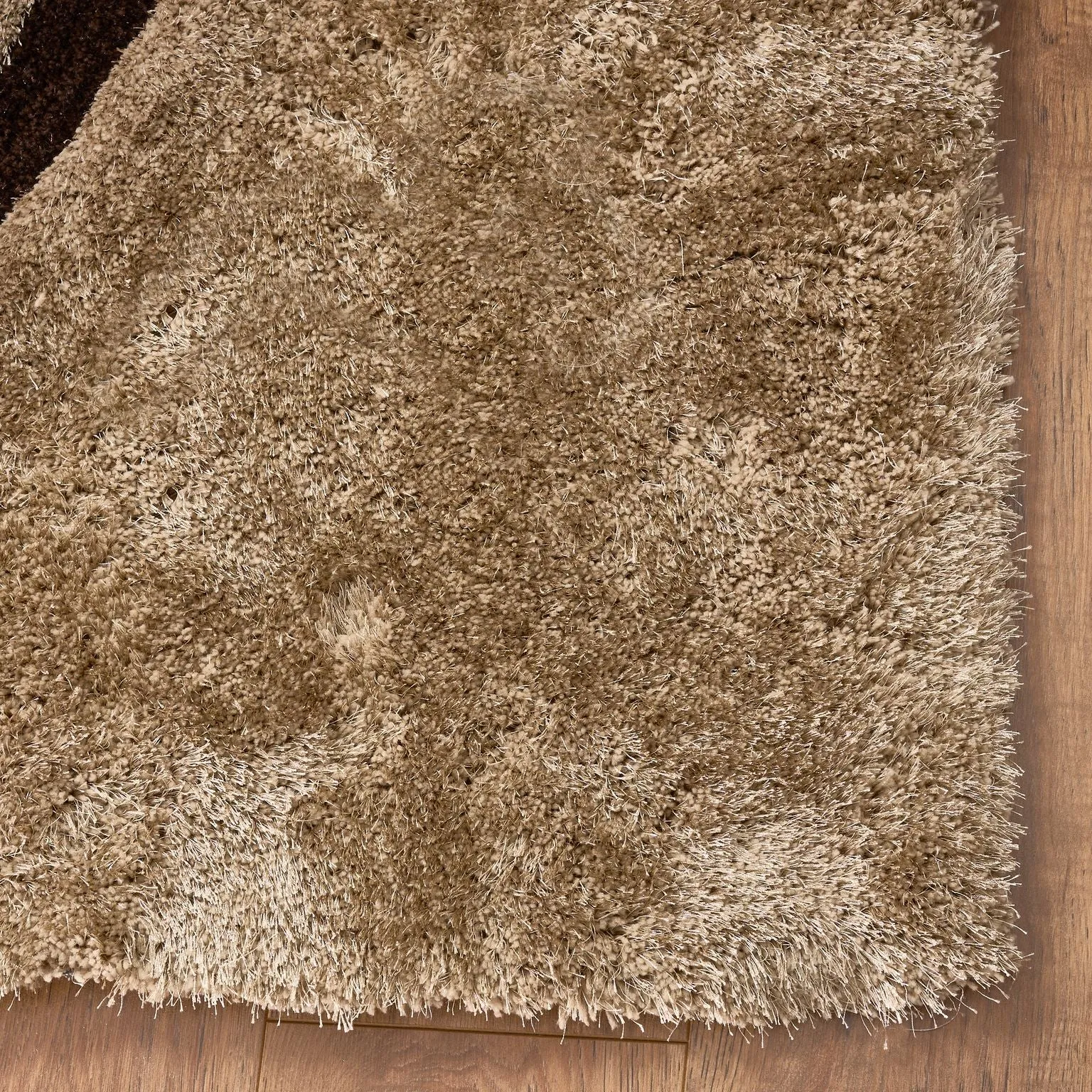 Brown and Grey 3D Pebbles Shaggy Rug - Hawaii