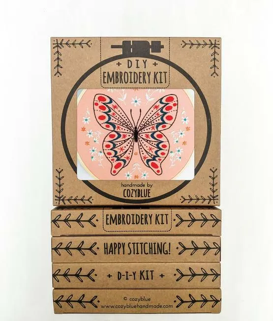 Butterfly Embroidery Kit