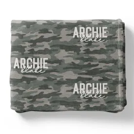 Camo Crew Personalized Kids Blanket