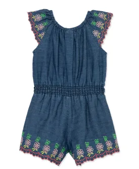 Chambray Woven Romper - Toddler (2T-4T)