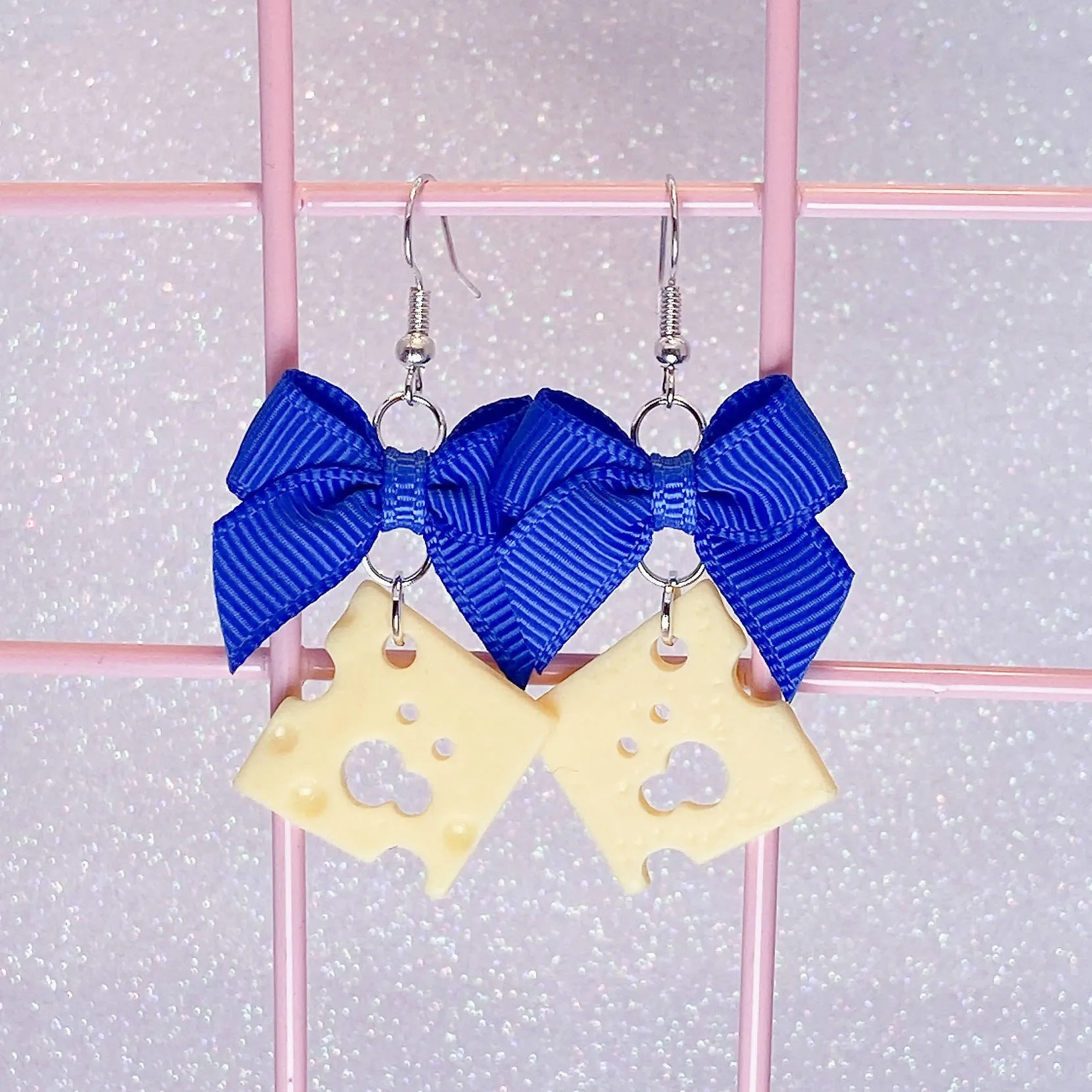 Cheese Slice Earrings (5 Colors)