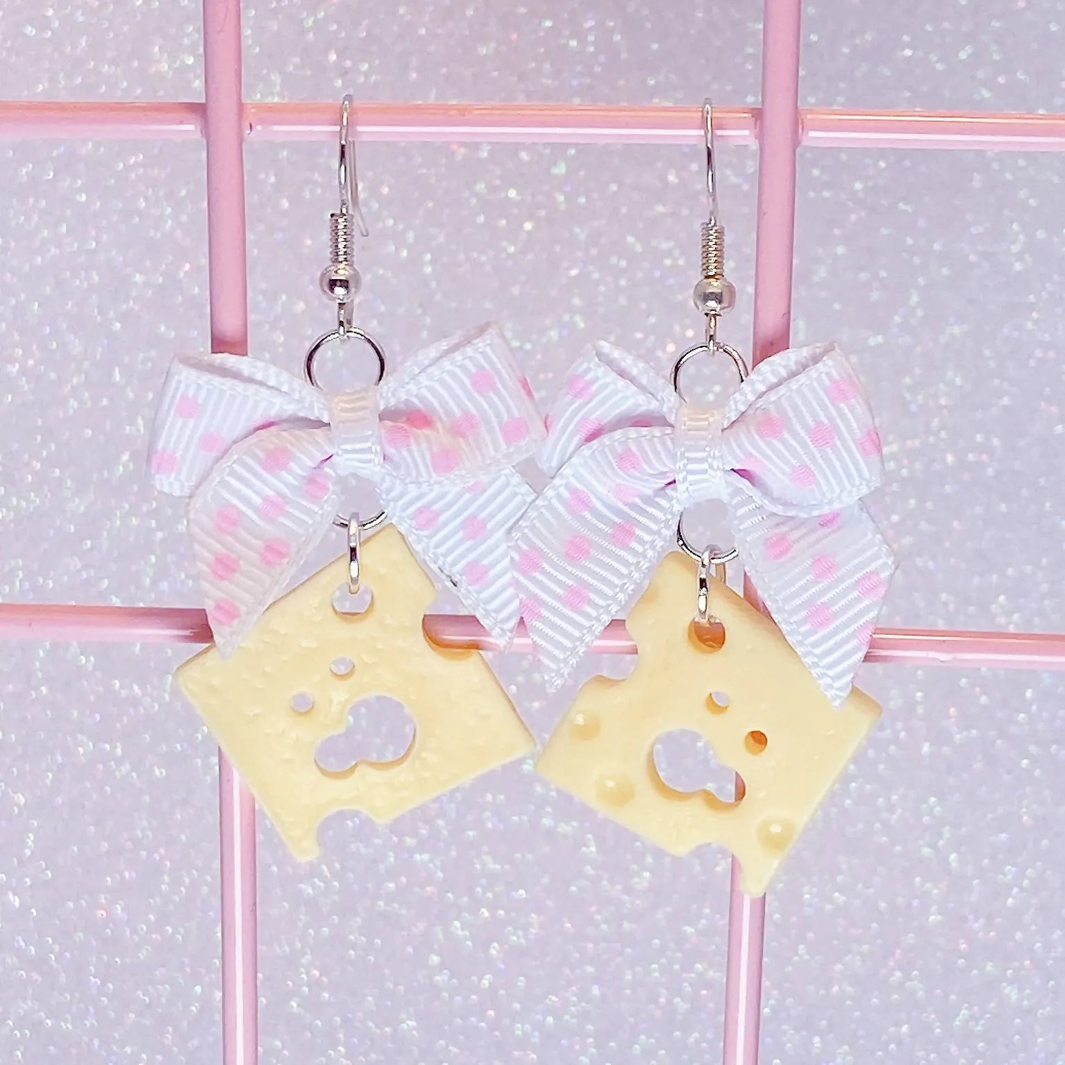 Cheese Slice Earrings (5 Colors)