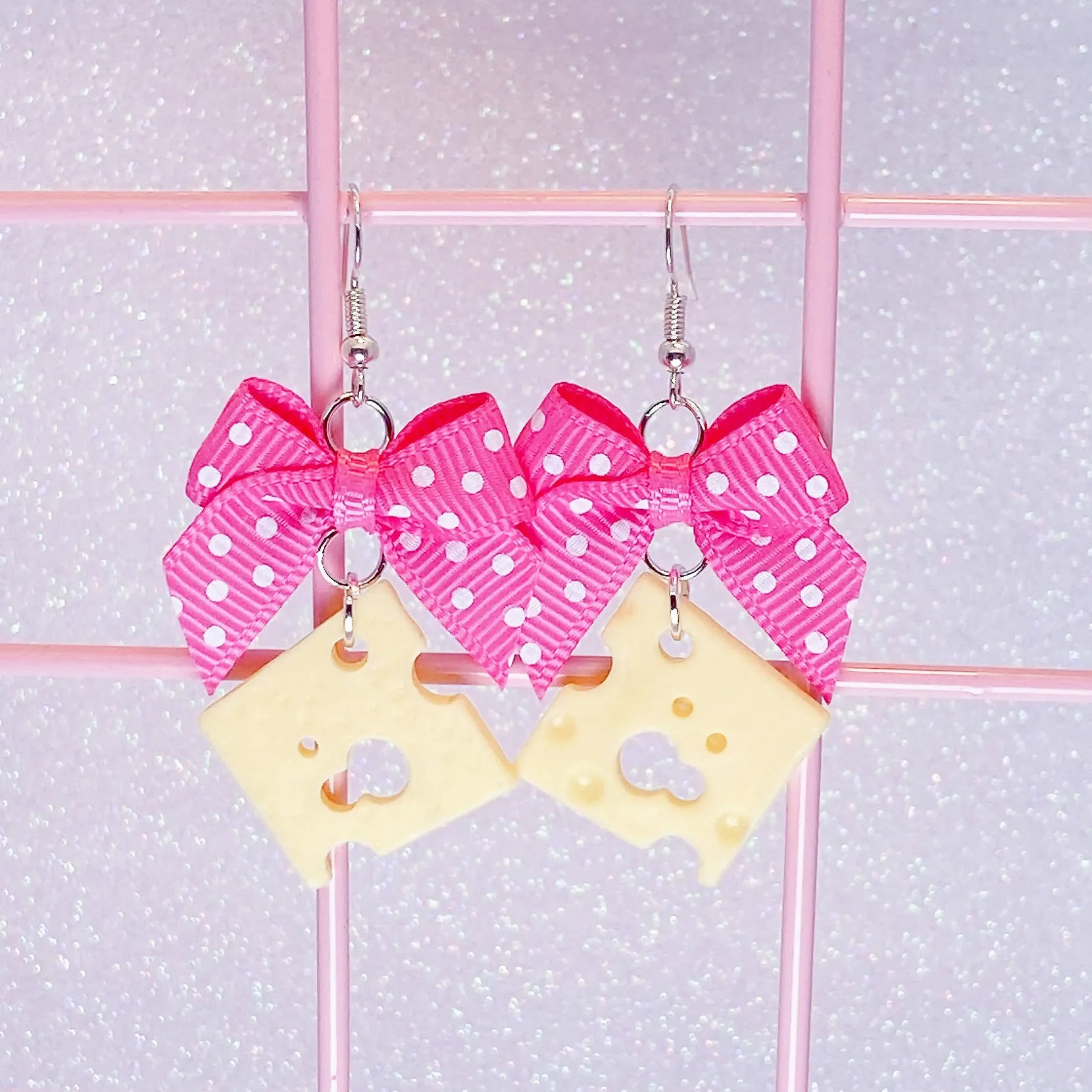 Cheese Slice Earrings (5 Colors)