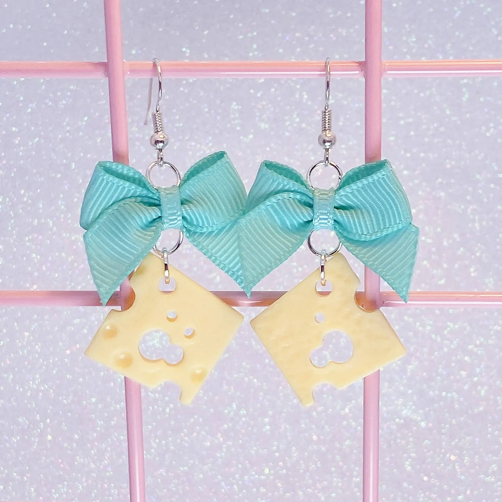 Cheese Slice Earrings (5 Colors)