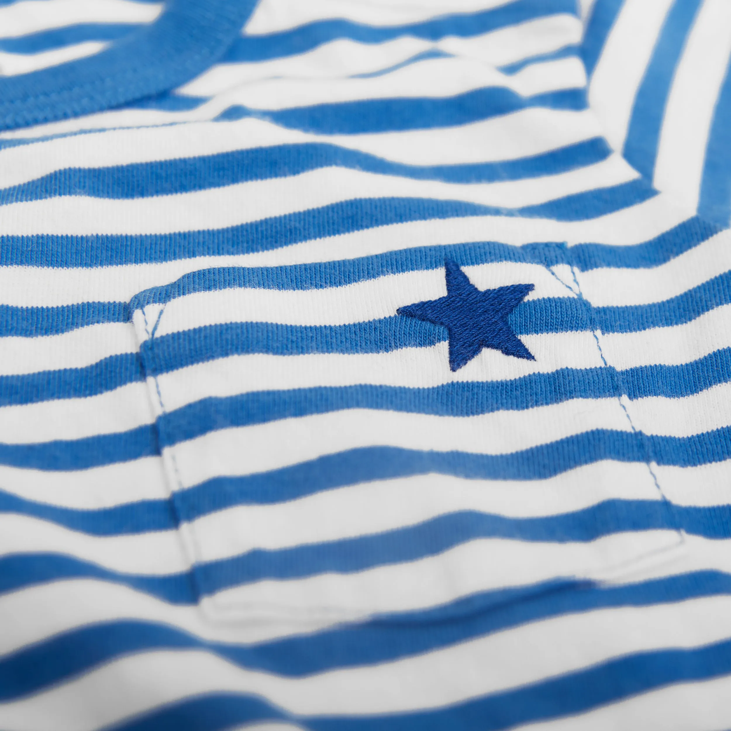 Clearance baby stripe tee with embroidered star