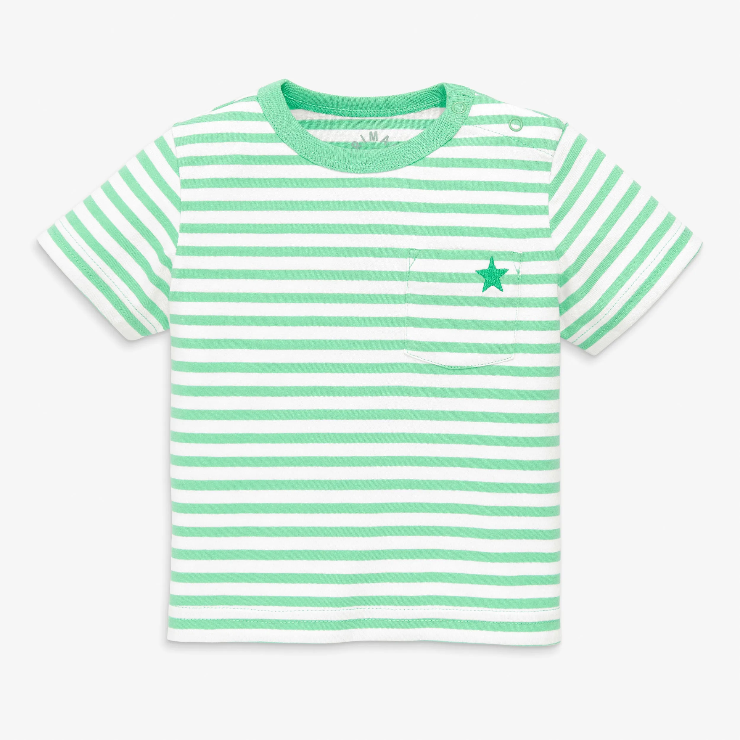 Clearance baby stripe tee with embroidered star