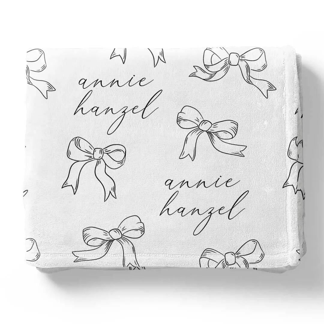 Coquette Cutie Personalized Kids Blanket | CL x Emily Travis