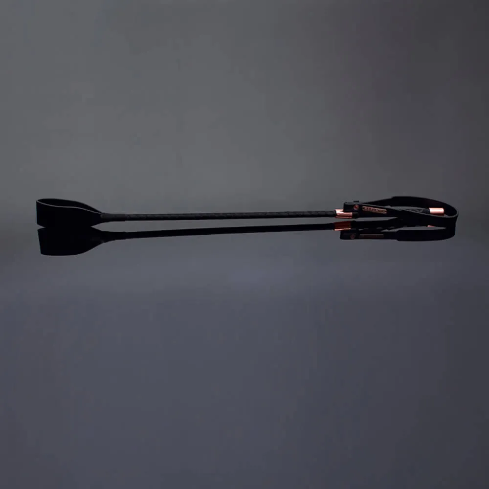 Coquette White and Rose Gold Riding Crop