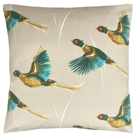 Country Flying Pheasants Cushion Mink