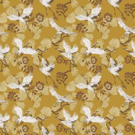 Demoiselle Wallpaper Sample Mustard