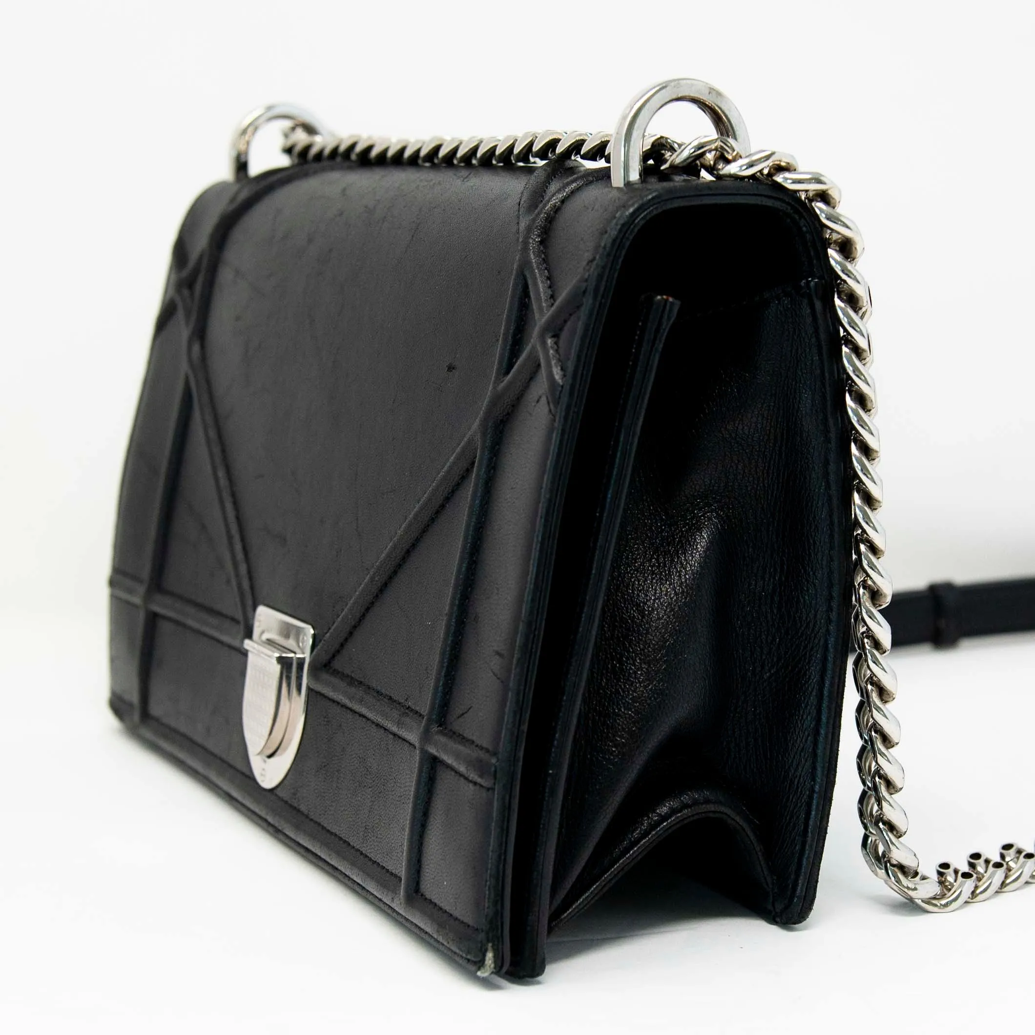 Dior Black Medium Diorama Flap