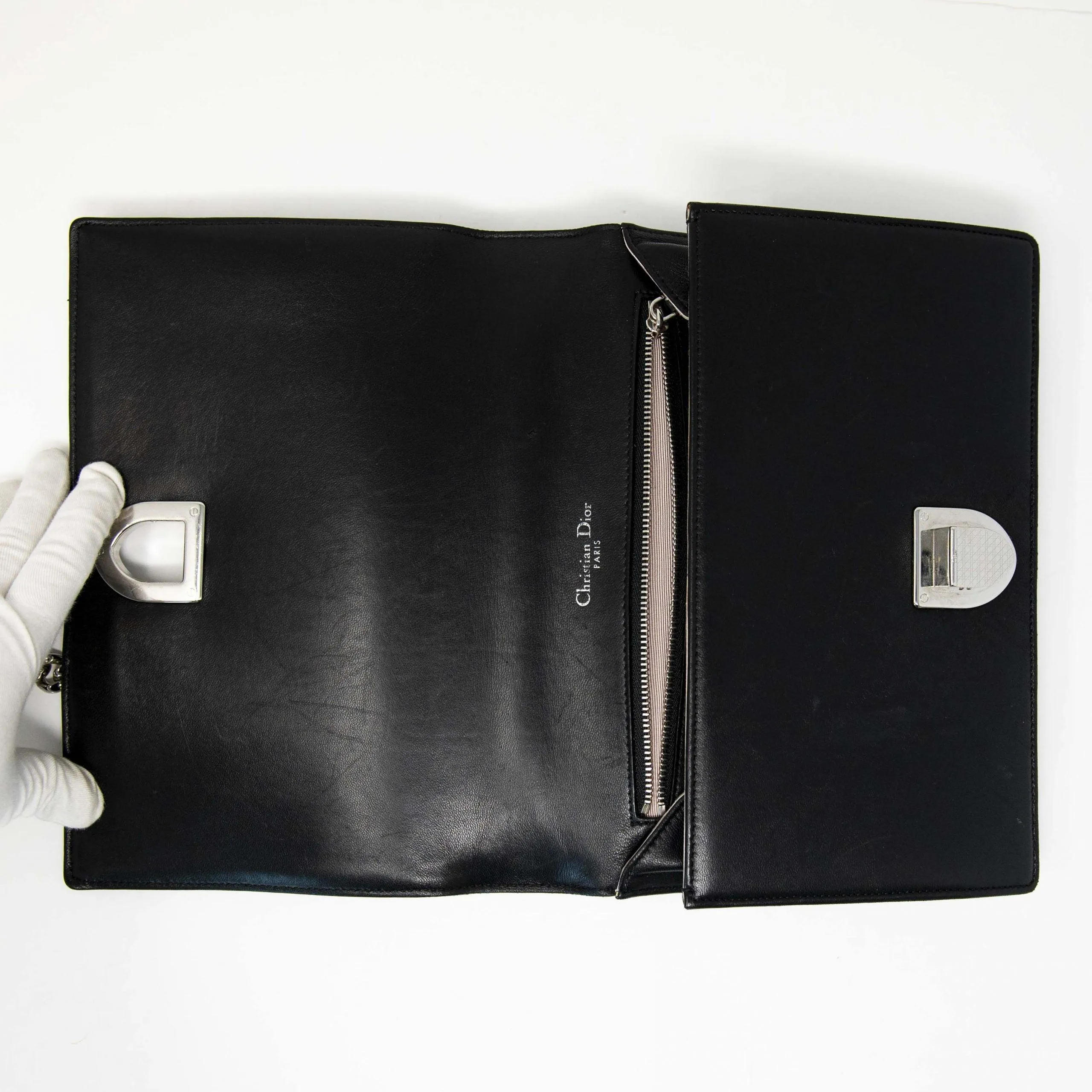 Dior Black Medium Diorama Flap