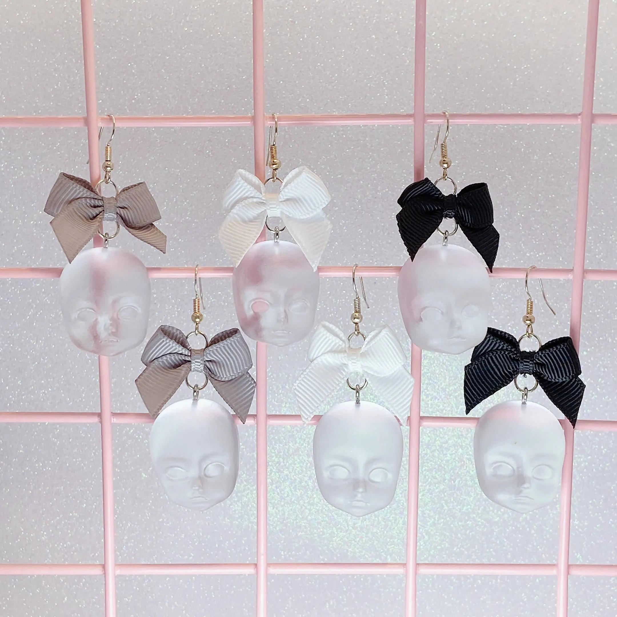 Doll Face Earrings (6 Colors)