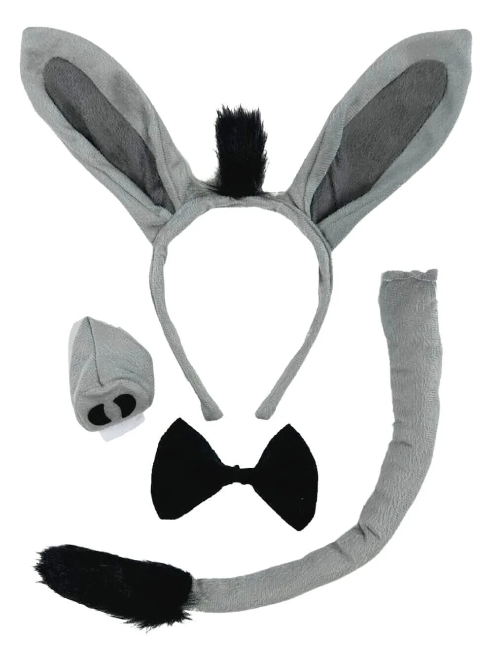 Donkey Girls Headband Ears, Kid or Adult Size Costume Accessories