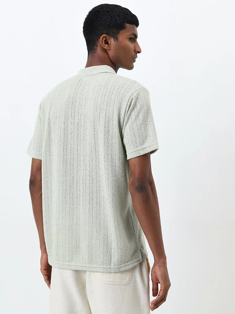 ETA Mint Self-Striped Relaxed-Fit T-Shirt