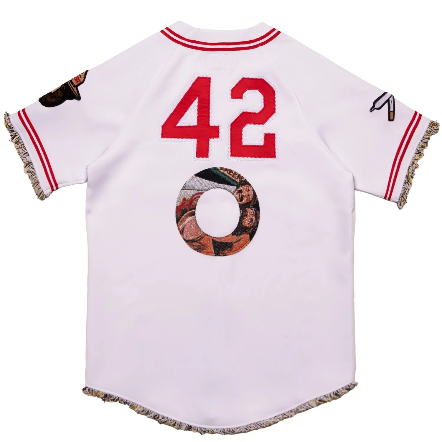 F259 Blow Poly Baseball Shirt - White