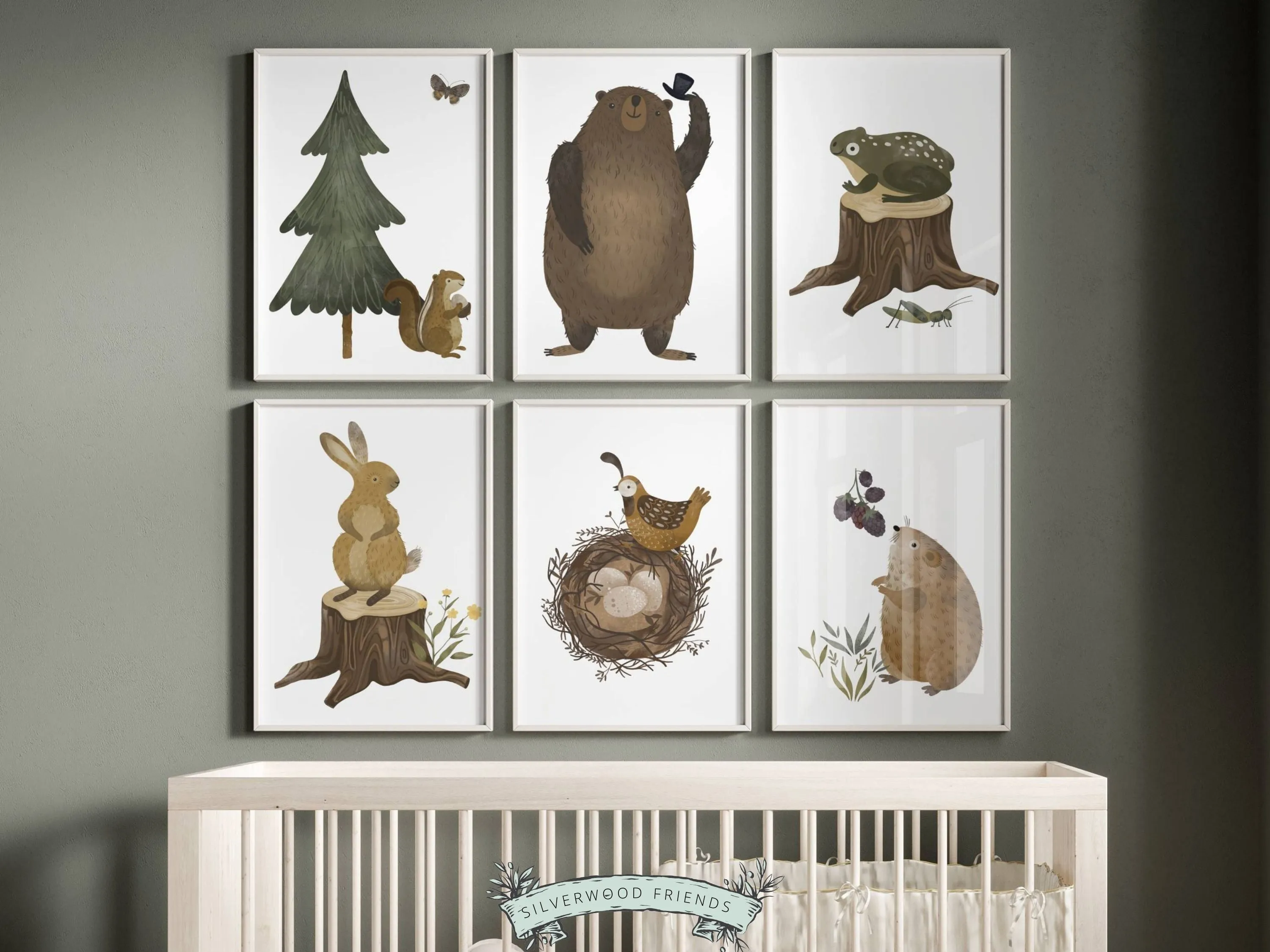 Forest Animal Nursery Prints