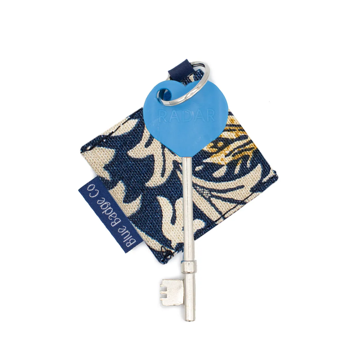 Genuine RADAR Disabled Toilet Key & Fabric Keyring in William Morris Snakeshead