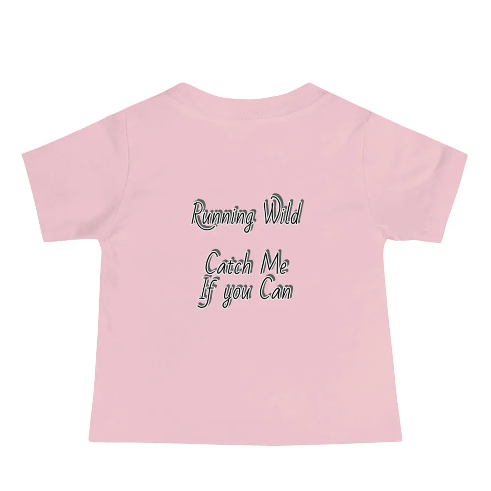 GG - Baby Jersey Short Sleeve Tee - I Am Saying A Lot/Running Wild