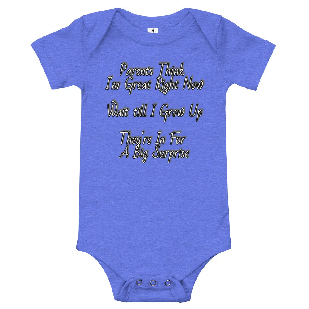 GG - Baby short sleeve one piece - Parents Think