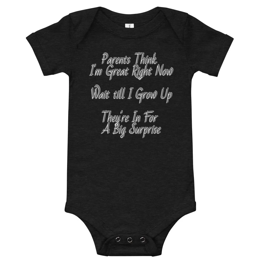 GG - Baby short sleeve one piece - Parents Think